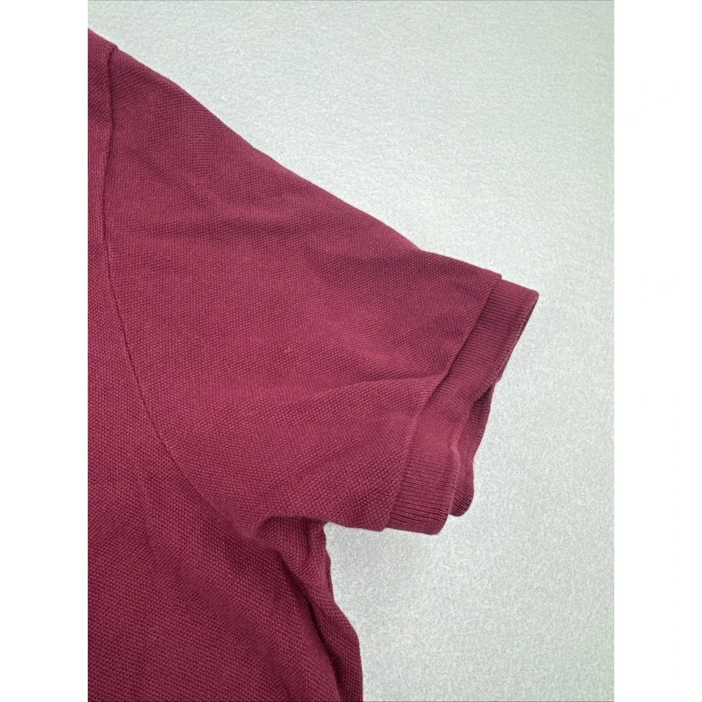 Polo Ralph Lauren Slim Fit Short Sleeve Pique Polo Mens XXL Maroon Red Preppy